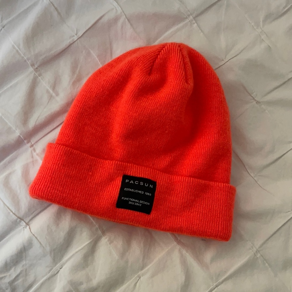 Neon Orange Beanie | PacSun